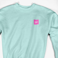 000176. SUDADERA GREEN MENTA ROSA UNISEX