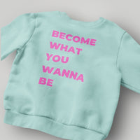 000176. SUDADERA GREEN MENTA ROSA UNISEX