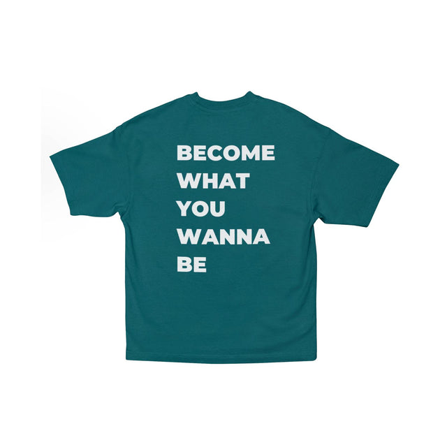 00012 Camiseta Oversize de Algodón para Estilo Urbano - Retro green