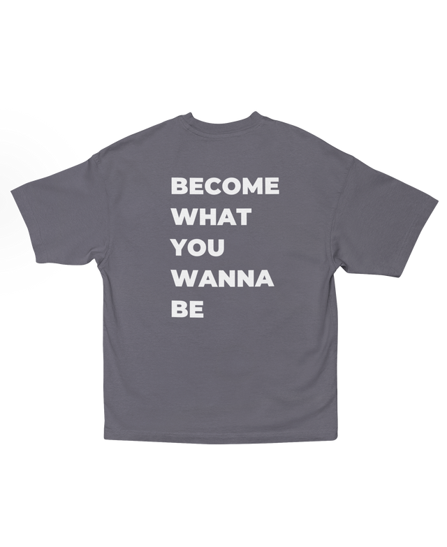 00011 Camiseta Oversize de Algodón para Estilo Urbano Gris oscuro