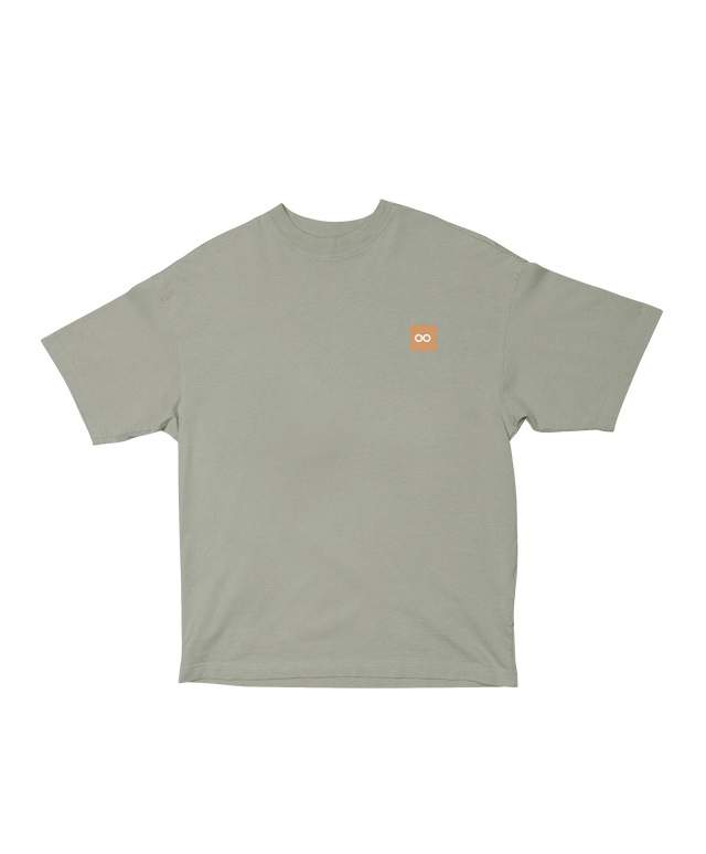 00015 Camiseta Oversize de Algodón para Estilo Urbano Salvia Suave
