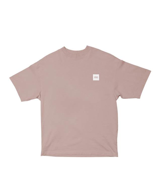 00013 Camiseta Oversize de Algodón para Estilo Urbano Rosa Crepúsculo