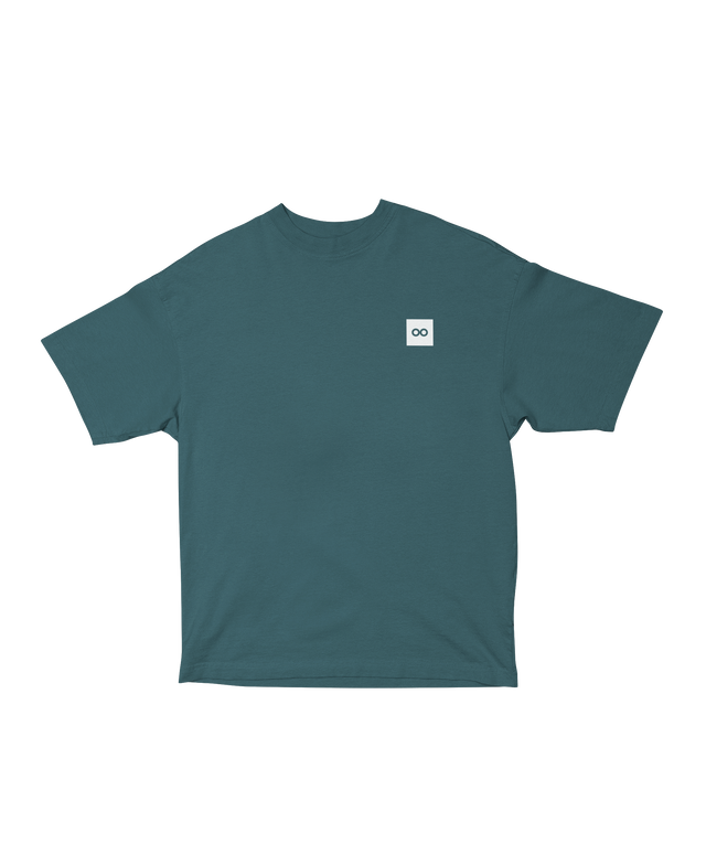 00012 Camiseta Oversize de Algodón para Estilo Urbano - Retro green
