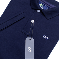 00018 Polo Become Azul Marino con logo bordado