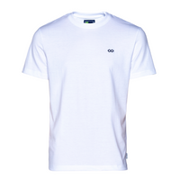 00017 Camiseta blanca con logo bordado