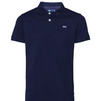 00018 Polo Become Azul Marino con logo bordado