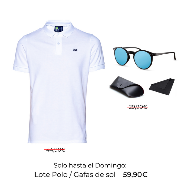 Lote Polo Blanco / Gafas de sol 59,90€