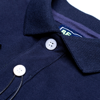 00018 Polo Become Azul Marino con logo bordado