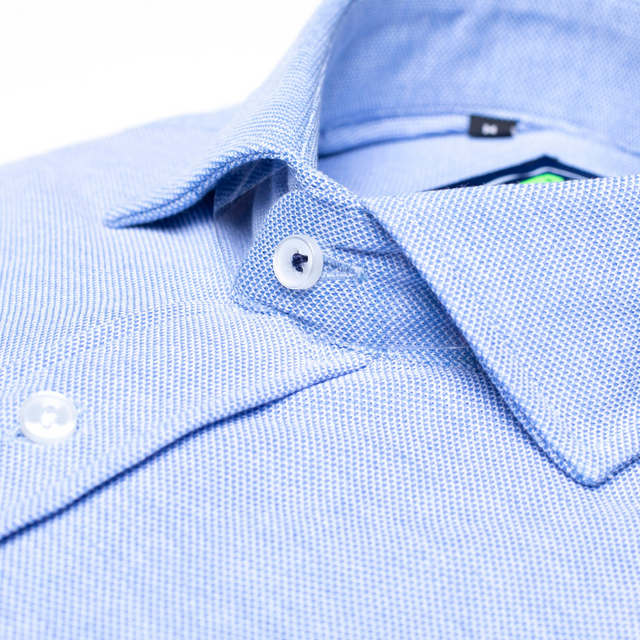 0034. Polo / Camisa PIQUE azul celeste