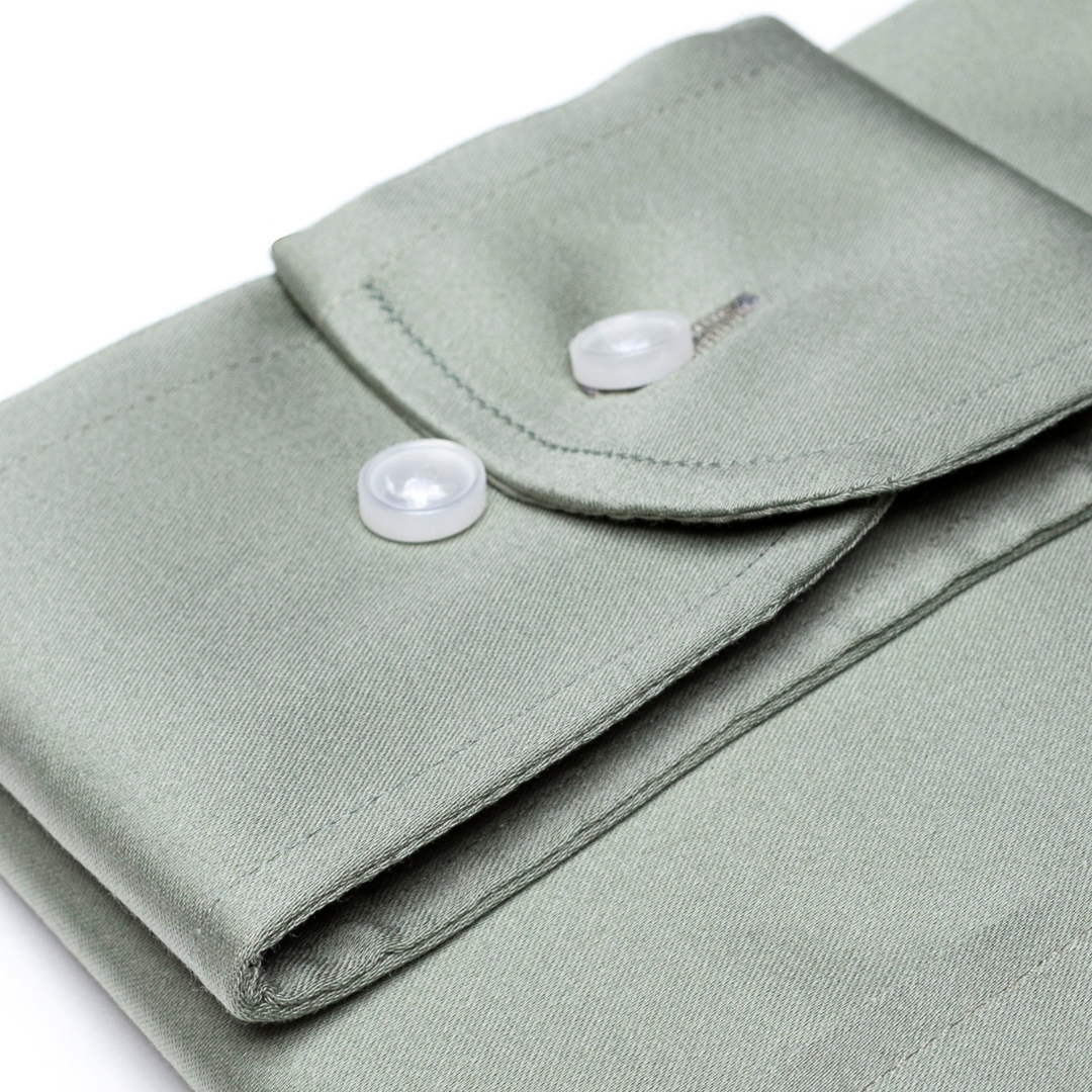 0053. Camisa SATEN STRECH verde