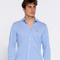 0034. Polo / Camisa PIQUE azul celeste