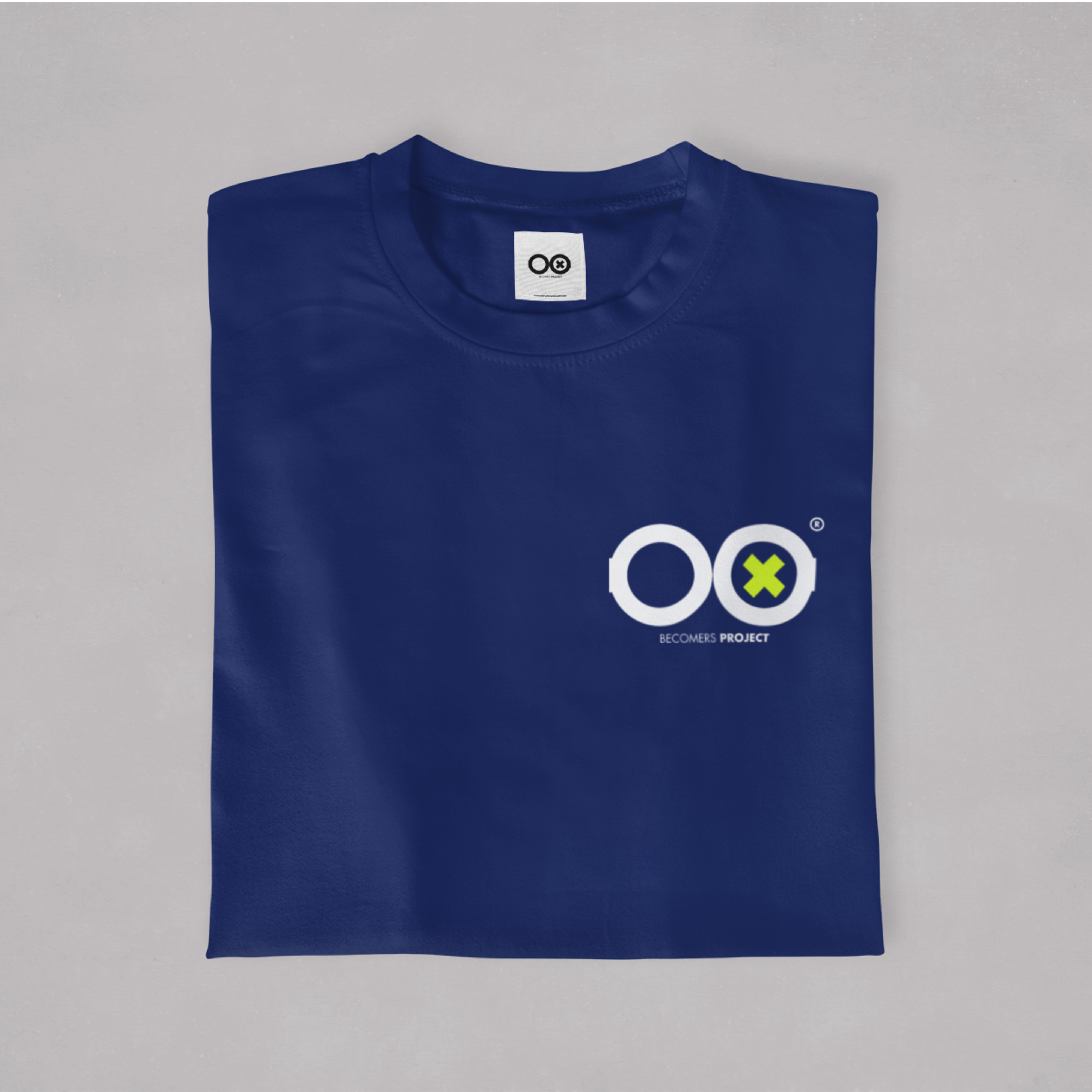 0040. Camiseta Azul y Fluor Becomers Project