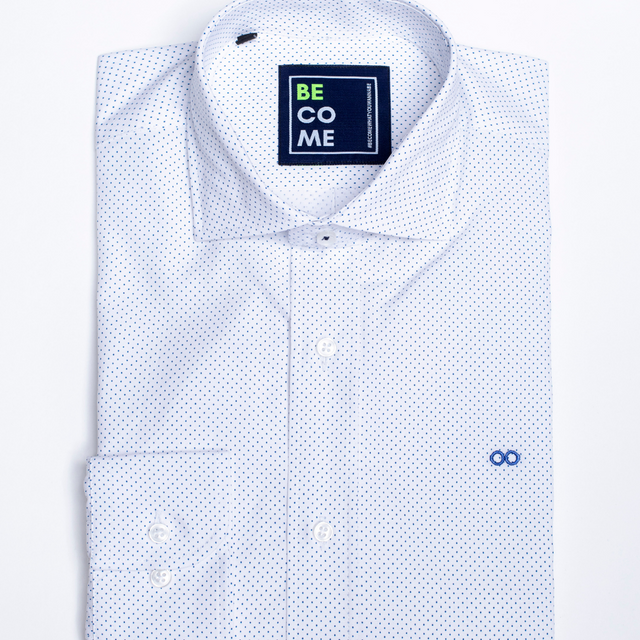 0052. Camisa LIFESTYLE con punto azul