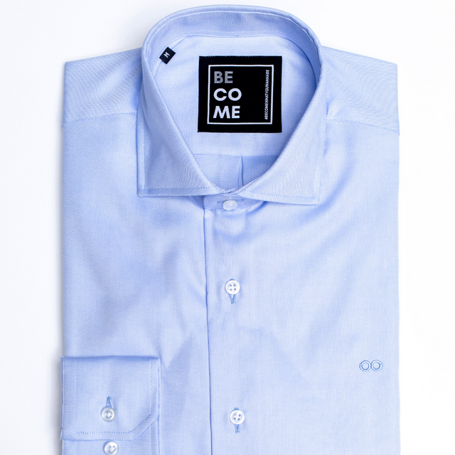 0055. Camisa PREMIUM NON IRON azul