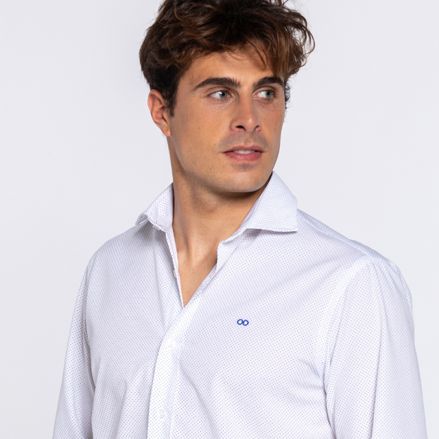 0052. Camisa LIFESTYLE con punto azul